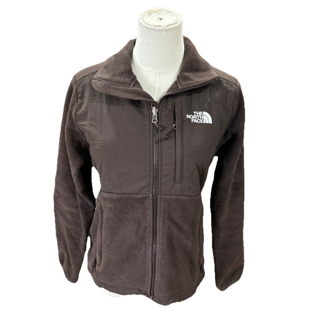The North Face Denali Jacket XS Women Brown Fleece Insulated Sweatshirt